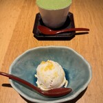 Nadai Tonkatsu Katsukura - 抹茶ティラミス・みかんとジャージー牛乳のアイス