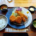 Suzuya - 海老フライとカニクリームコロッケ定食