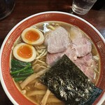 麺処 懐や - 特製醤油平打ち硬め大盛り