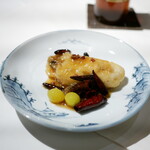 蜀郷香 - 牡蠣の白酢、黒酢のソテー、銀杏