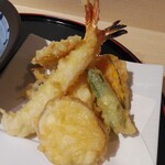 旬彩酒肴 ひろ - 天麩羅塩おろし塩蕎麦