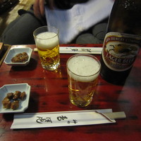 ぼたん - 「瓶ビール」「お通し」