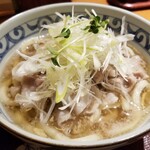 銀座 木屋 - 黒豚うどん。