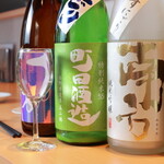 炭火串焼 角 - 日本酒(その都度入れ替え)