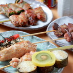 炭火串焼 角 - 串焼き(備長炭使用)