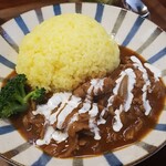 キッチン ブルー グローブ - ビーフストロガノフのアップ