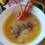Harachuu - ★伊勢海老の味噌汁　３２０円　濃厚な海老の出汁がうまいです