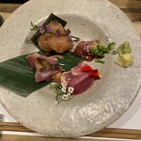 炭火焼鳥 木鶏 - 刺身盛り