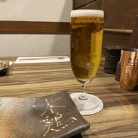 炭火焼鳥 木鶏 - 生ビール