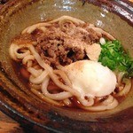 うどん末治 - 【２０１４年１月　再訪問】肉温玉ぶっかけ