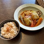 バルバルキッチンアメリ - ランチ：ロールキャベツ(¥1,180)