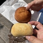 川越ベーカリー 楽楽 - 味噌パンとワサビマヨネーズパン（＾∇＾）