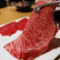 近江うし焼肉 にくTATSU 銀座店 - 近江うし焼きしゃぶ2種「極上ロース・赤身」