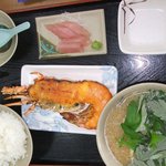 パヤオ直売店 - イセエビウニ焼き定食