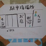 中華ソバ　坂本 - 駐車場