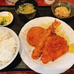 ひまわり - ミックスフライ定食