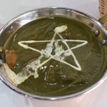 インド料理 Piaaz - ・「ランチ ほうれん草チキンカレー¥980)」のアップ。