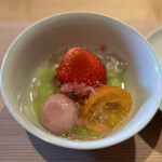 銀座 和郷 - そら豆ぜんざい