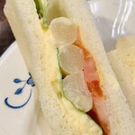 カフェ・バール こうべっこ - サンドイッチ アスパラ