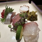 日本料理 徳専 - 熟成したお刺身いろいろー