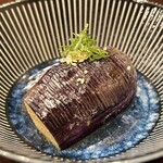 酒亭 田中 - お通し3品(水茄子昆布漬け)