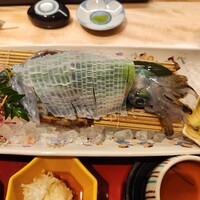 対馬のどぐろとイカ活き造り 博多 魚蔵 都ホテル店 - 