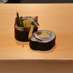 鮨 はしもと - 賤しの海苔巻き