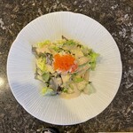 鉄板焼 花 - 海鮮サラダ。美味し。