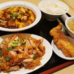 中国料理 海燕 - 料理写真:麻婆豆腐組み合わせメニューの油淋鶏