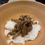 赤坂おぎ乃 - 金山寺牛蒡ごはん