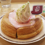 コメダ珈琲店 - 桜咲くおぱんちゅうさぎのシロノワール(970円)