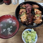 鳥竹 - やきとり丼のセット