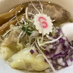 Raamen Hanshichi - 黒豚ワンタン麺塩味