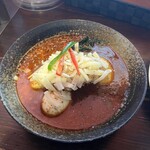 札幌スープカリー アナンダ - チキンスープカレー＋チーズトッピング（辛さ４）