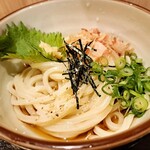 讃岐うどんたちばな - 鶏天ぶっかけ