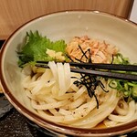 讃岐うどんたちばな - 鶏天ぶっかけ