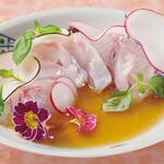 ◆ Sakura snapper carpaccio