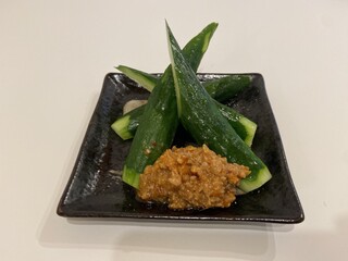 Horumon Sakaba Kuraya - 特製肉味噌キュウリ