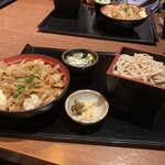 Tokujuan - 豚の生姜焼き丼とざる蕎麦セット