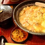 Kineya - 王さんの卵とじうどん(定食)