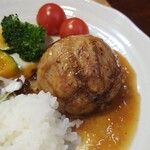 キッチン ブルー グローブ - 残りハーフのスコッチエッグ