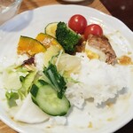 キッチン ブルー グローブ - 最後のワンプレート、スコッチエッグはクォーター