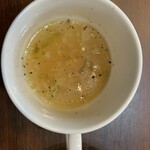 スパイスカレーキッチン居酒屋タラ - スープを上空から。