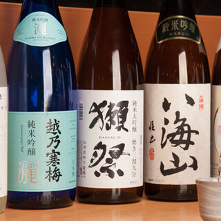 Recommended by the manager who loves Japanese sake♪ Seasonal local sake is arriving one after another!