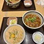 ソバキチ - 山かけトロロ丼と蕎麦