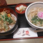 まるなかうーめん - ●天丼うーめん定食¥1100