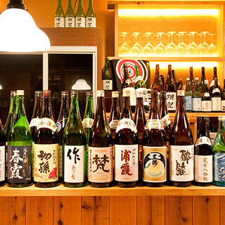 We are proud of our selection of over 20 types of Japanese sake!