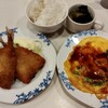 バーミヤン - 牡蠣オムレツとアジフライ・ごはんセットでピッタリ1000円！