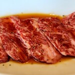 Yokohama Yakiniku Kintan - 追加した和牛カルビのもう一皿(1280円ぐらいだった割には肉質が柔らかく、なかなかおいしかったです)