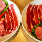 横浜焼肉kintan - ランチコースのお肉二人分